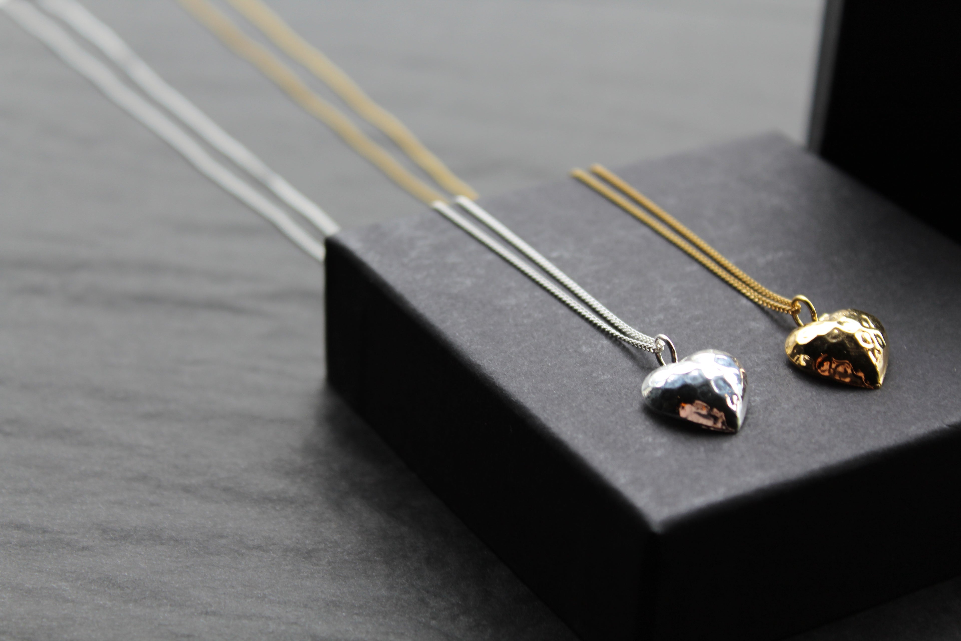 Hammered Heart Necklace