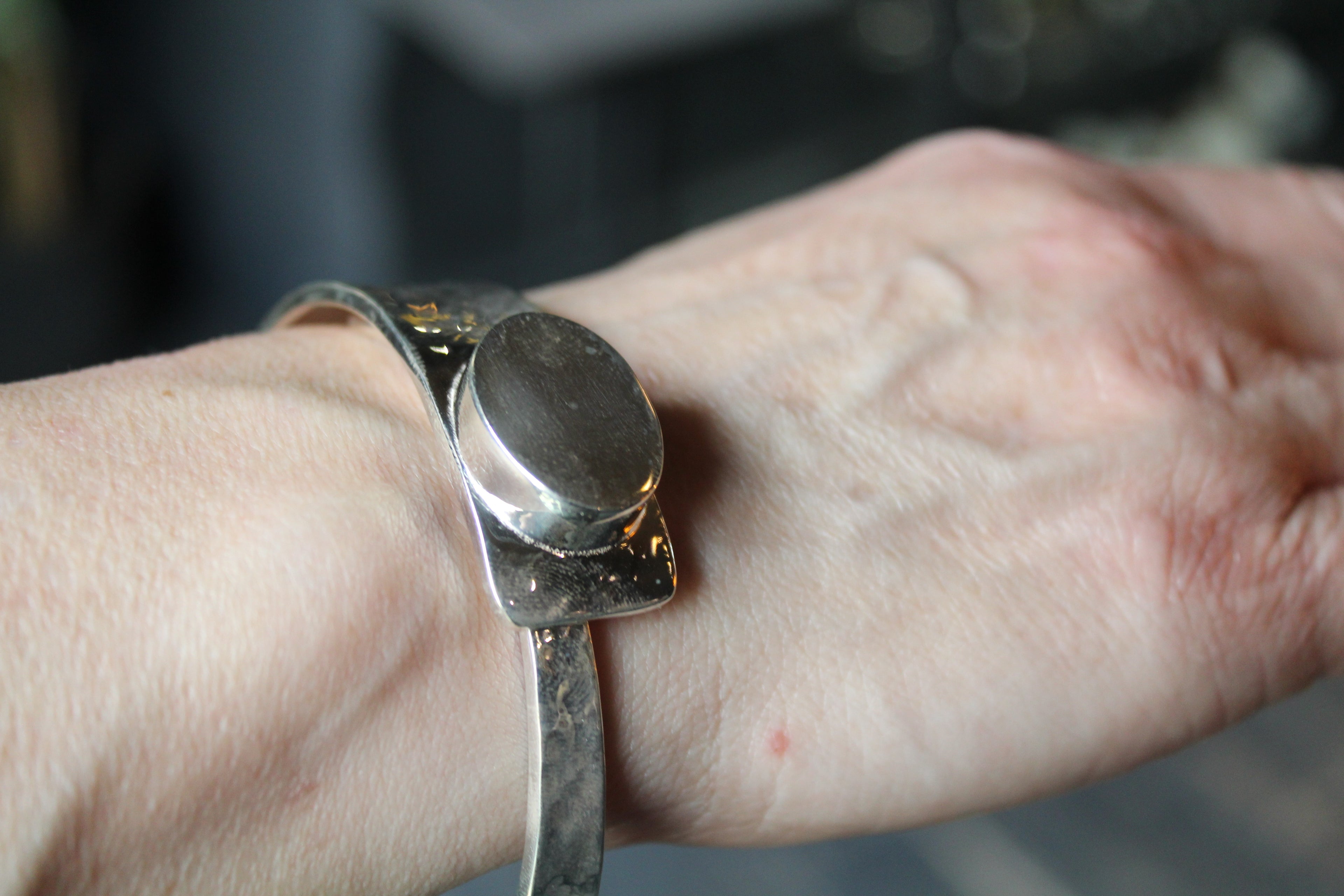 Hammered Spring Cuff