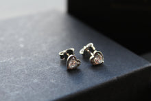 Load image into Gallery viewer, Heart Starburst Studs
