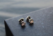 Load image into Gallery viewer, Heart Starburst Studs
