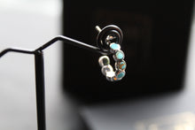 Load image into Gallery viewer, Hoop Studs with Turquoise
