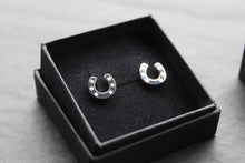Load image into Gallery viewer, Horseshoe and Pavé Earrings
