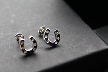 Load image into Gallery viewer, Horseshoe and Pavé Earrings
