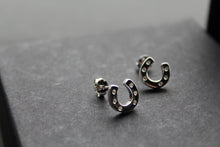 Load image into Gallery viewer, Horseshoe and Pavé Earrings
