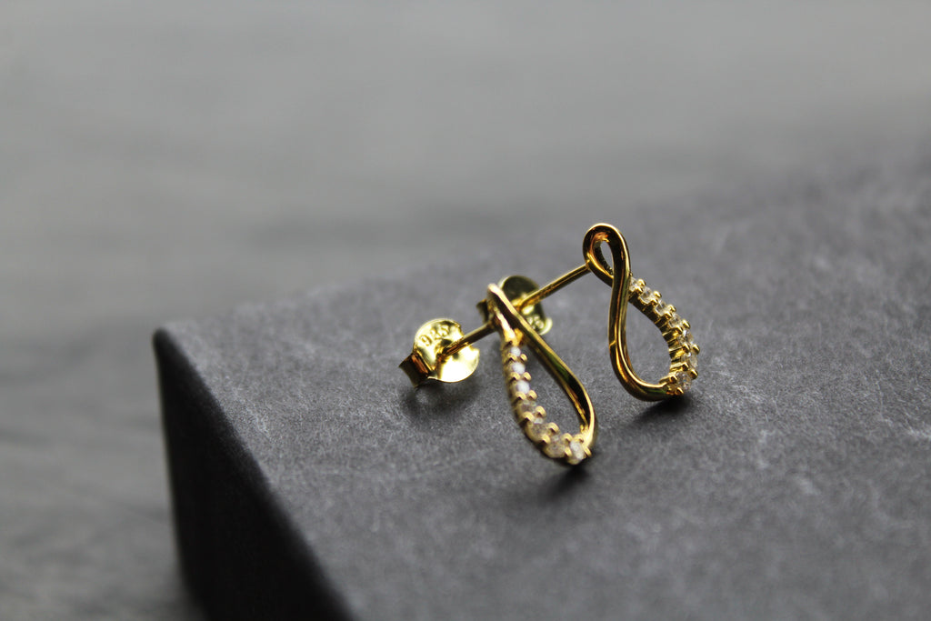 Infinity Cubic Zirconia Earrings