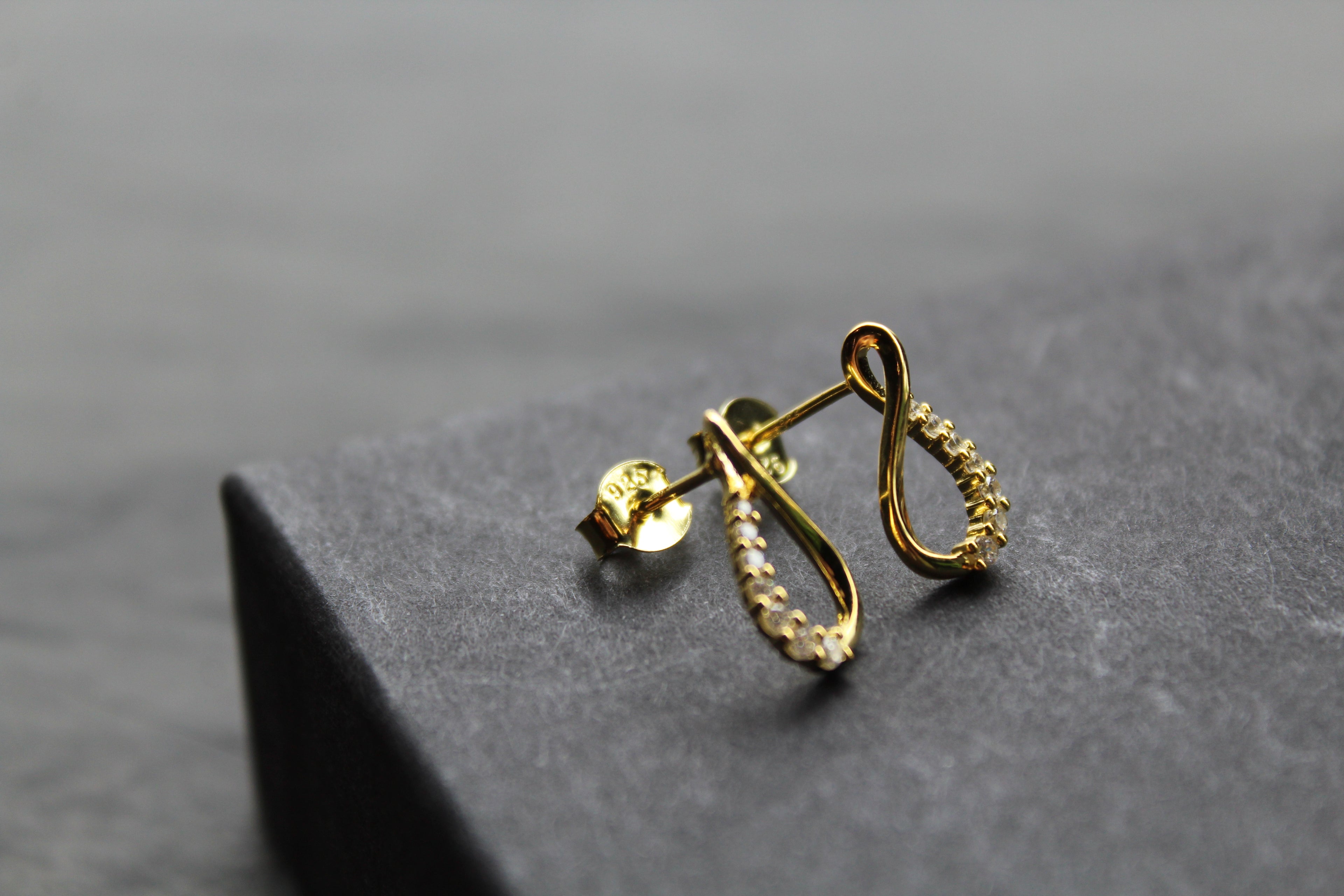 Infinity Cubic Zirconia Earrings