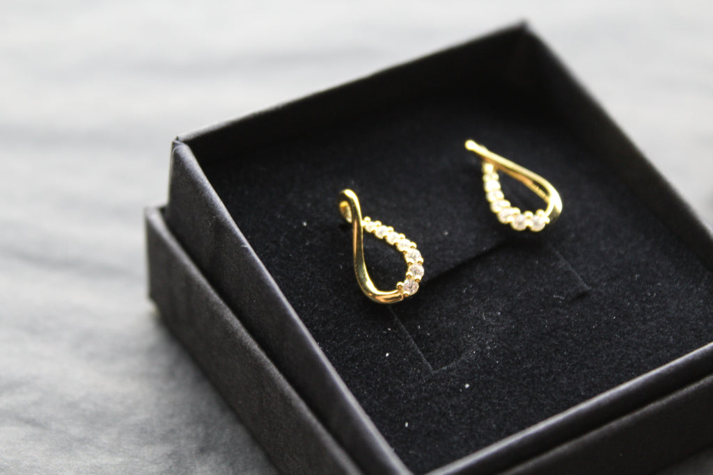 Infinity Cubic Zirconia Earrings