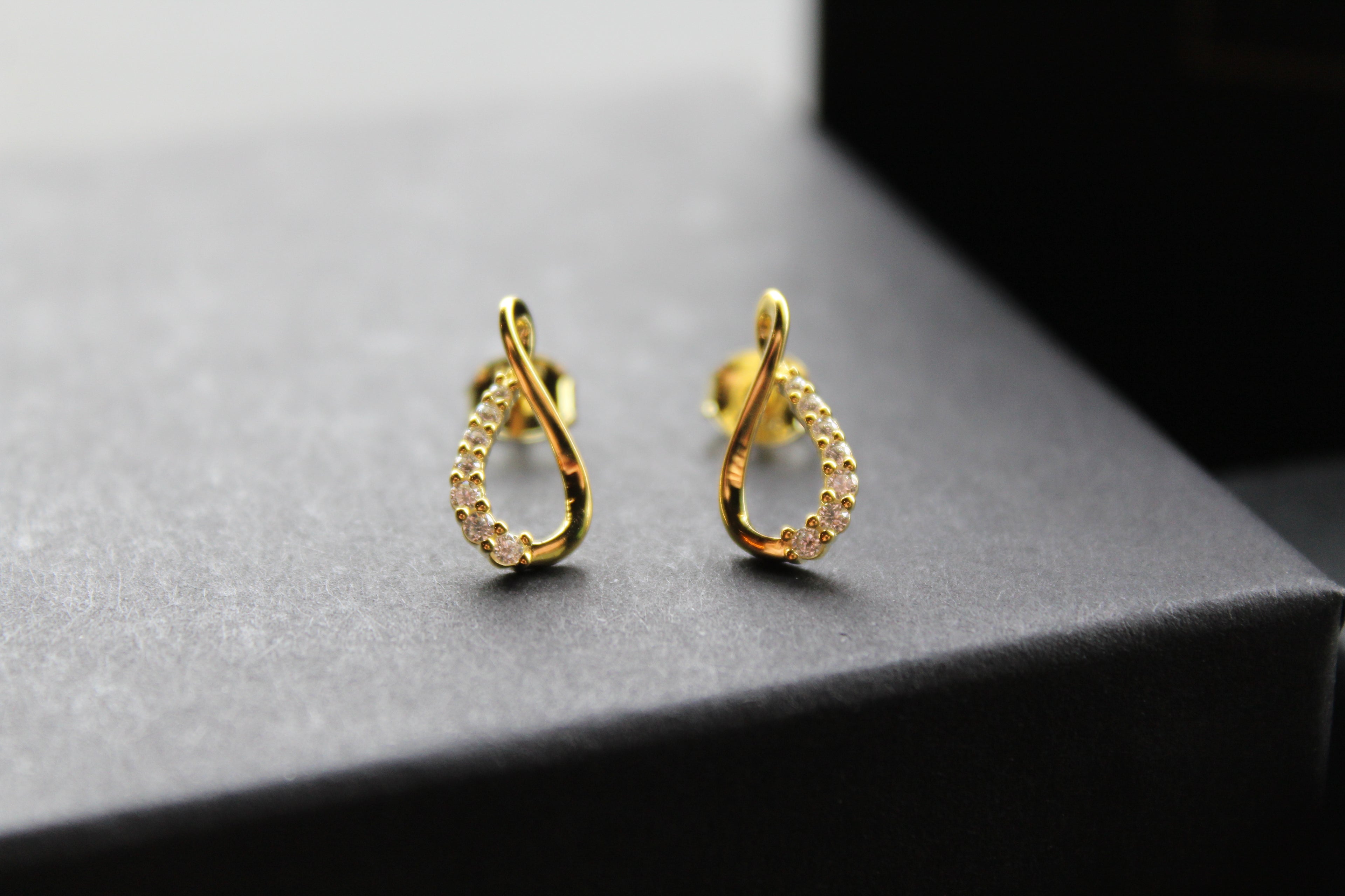 Infinity Cubic Zirconia Earrings