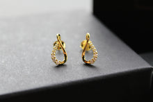 Load image into Gallery viewer, Infinity Cubic Zirconia Earrings
