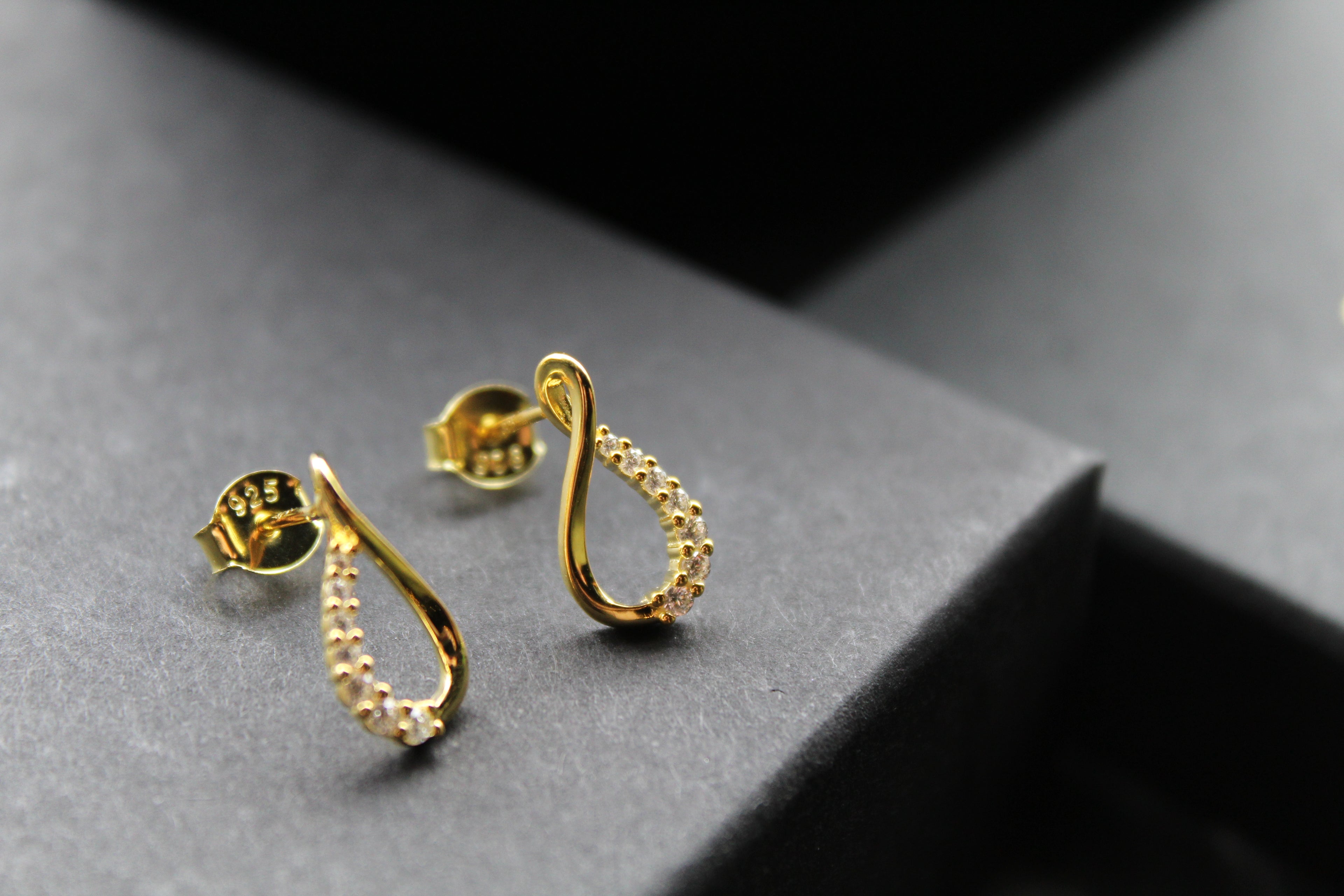 Infinity Cubic Zirconia Earrings