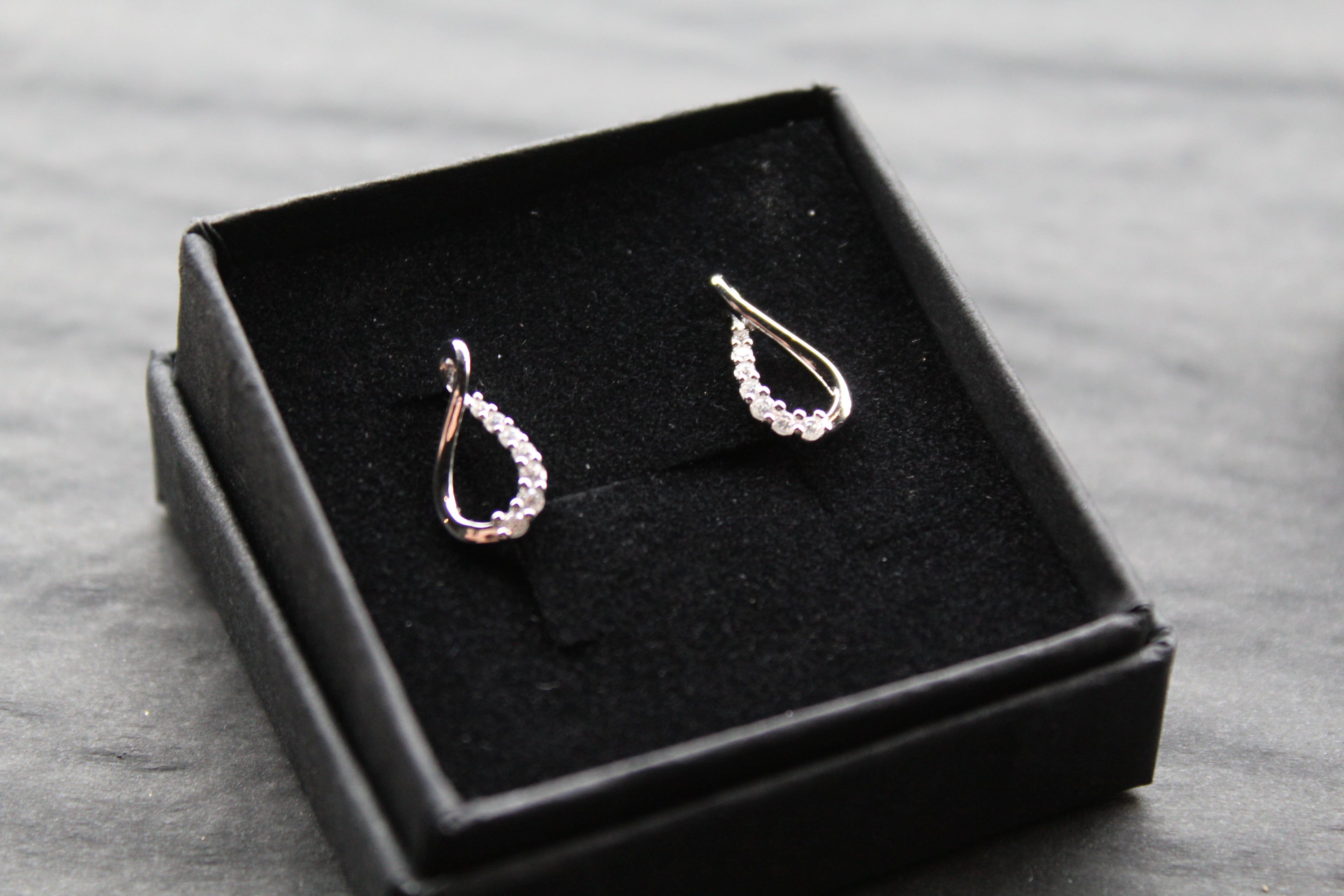Infinity Loop CZ Earrings