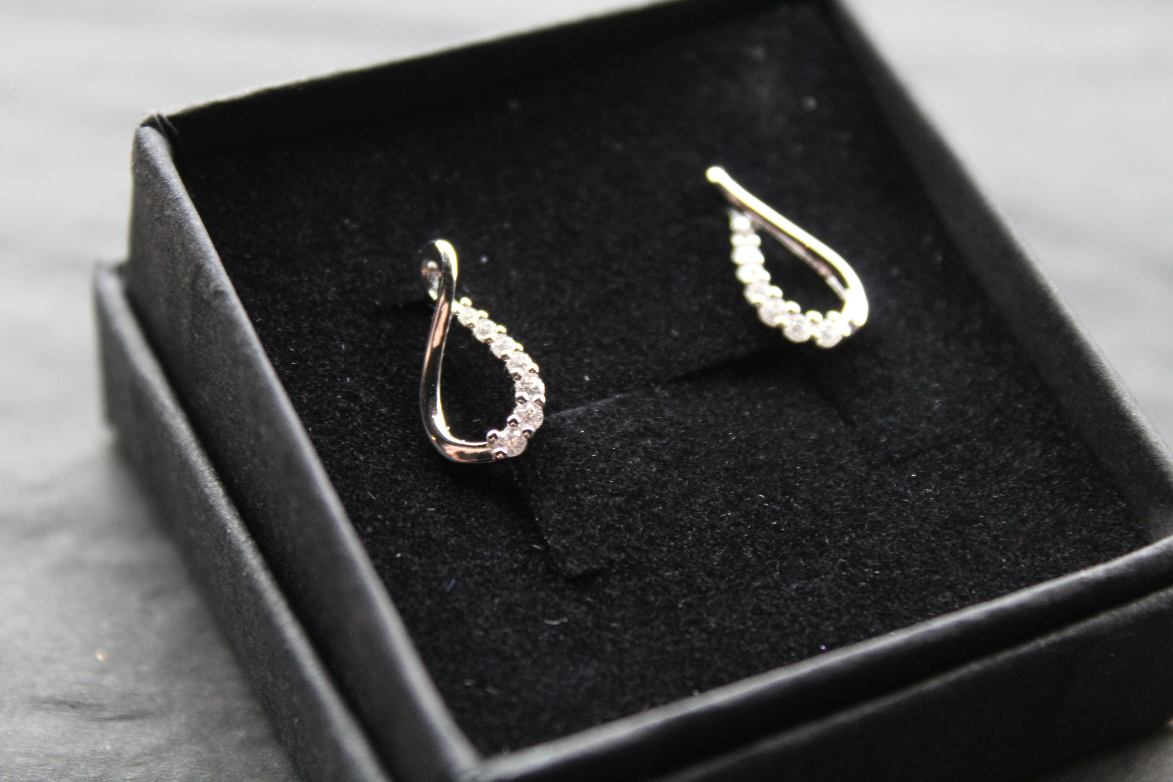 Infinity Loop CZ Earrings