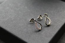 Load image into Gallery viewer, Infinity Loop CZ Earrings
