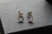 Load image into Gallery viewer, Infinity Loop CZ Earrings
