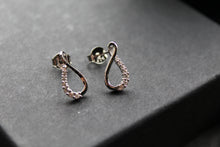 Load image into Gallery viewer, Infinity Loop CZ Earrings

