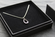 Load image into Gallery viewer, Infinity Loop CZ Pendant with 16-18&quot; Diamond Chain
