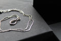 Infinity Loop CZ Pendant with 16-18" Diamond Chain