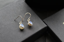 Load image into Gallery viewer, Labradorite Teardrop Cab Earrings
