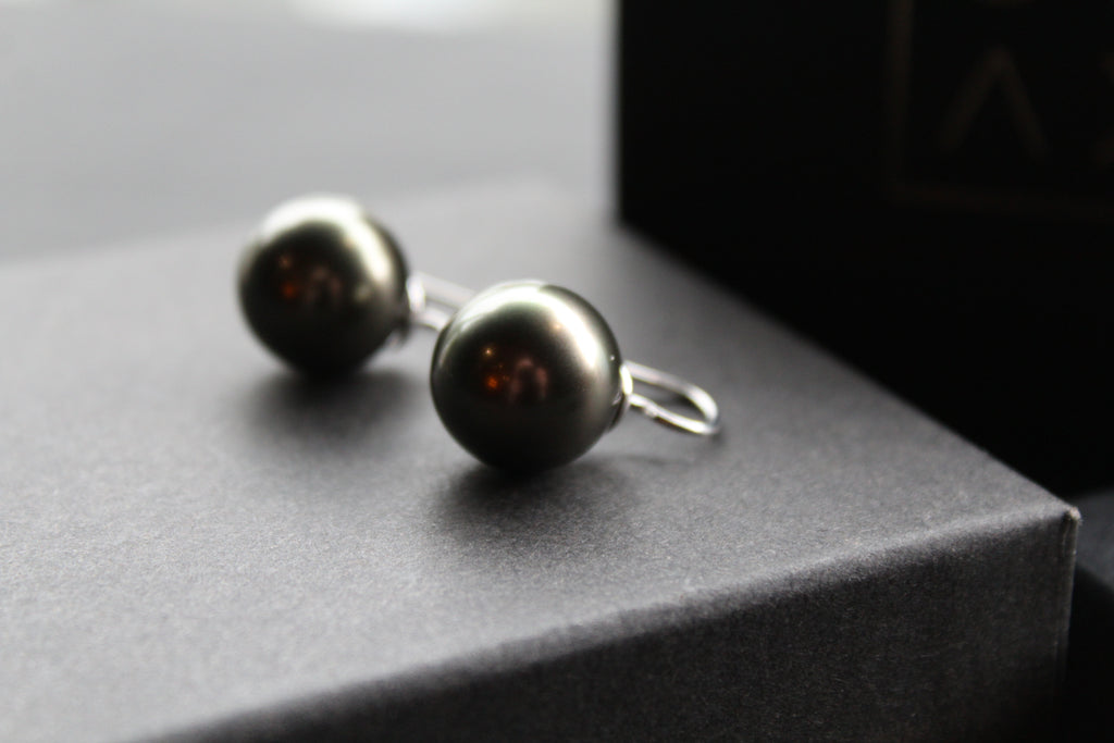 Large Faux Pearl Earrings