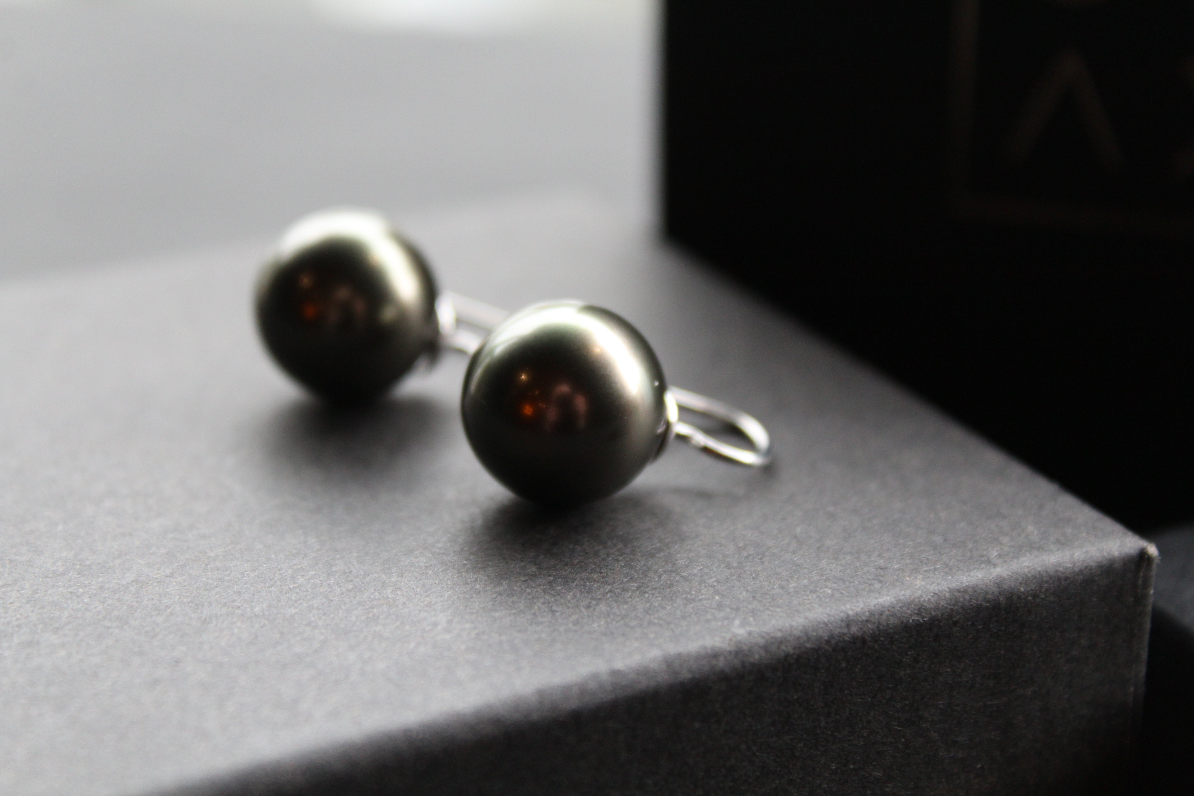Large Faux Pearl Earrings