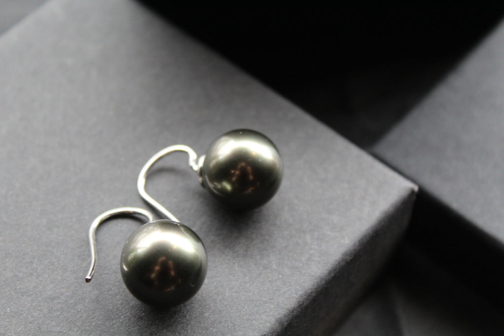 Large Faux Pearl Earrings