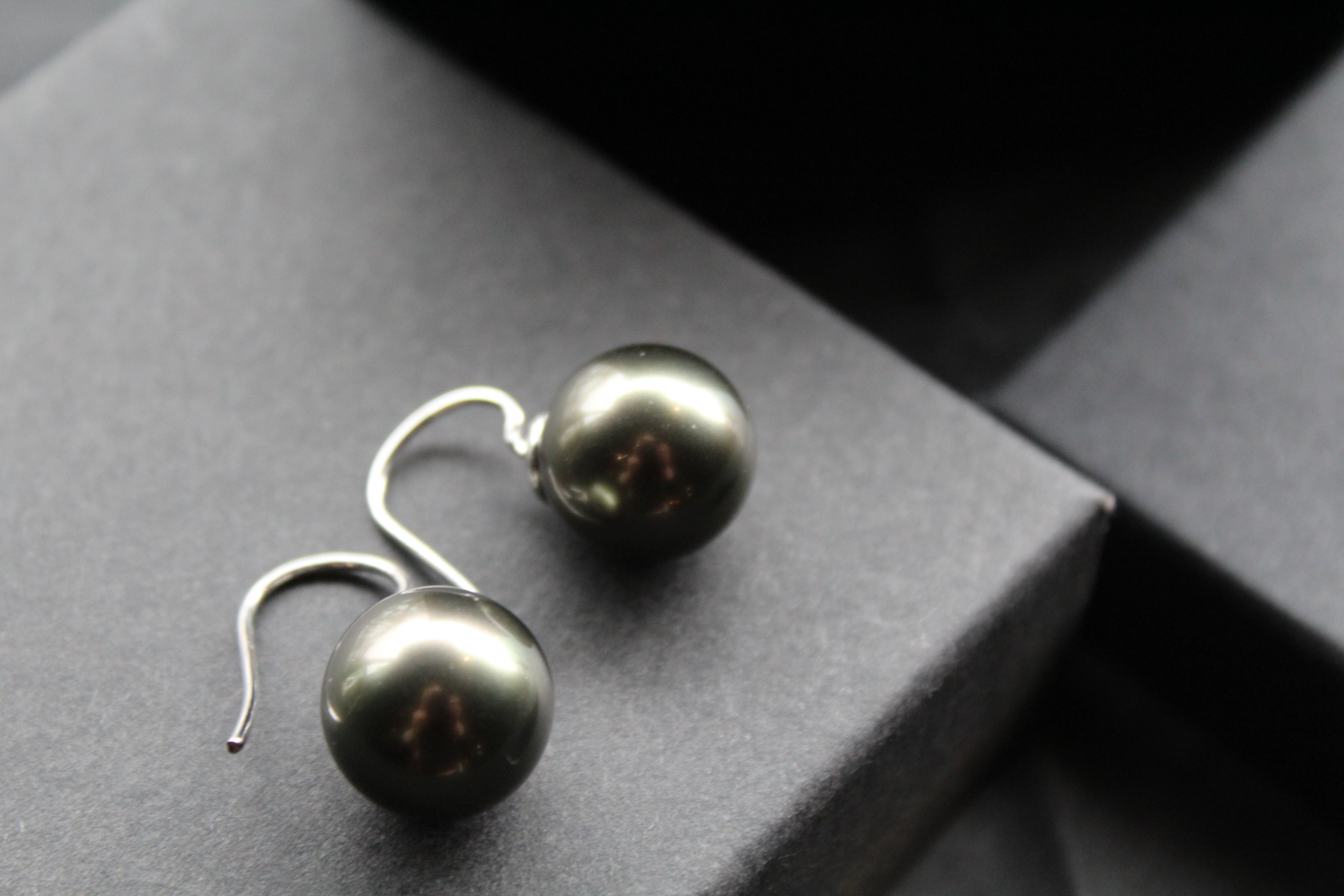 Large Faux Pearl Earrings