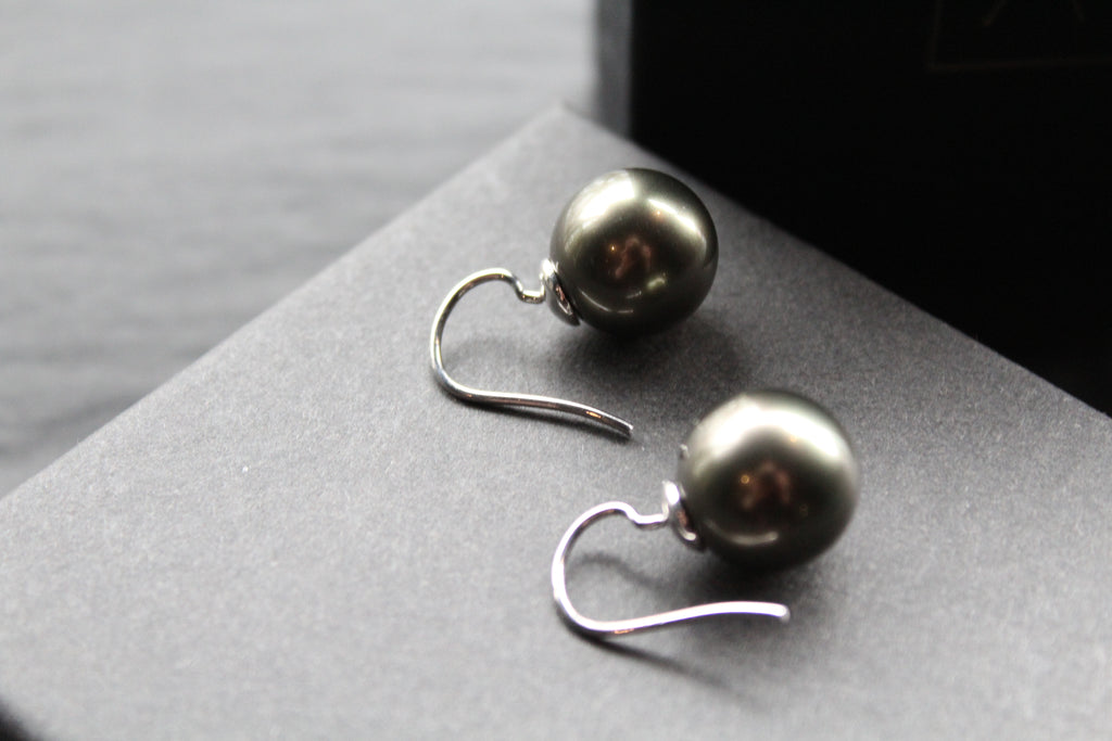 Large Faux Pearl Earrings