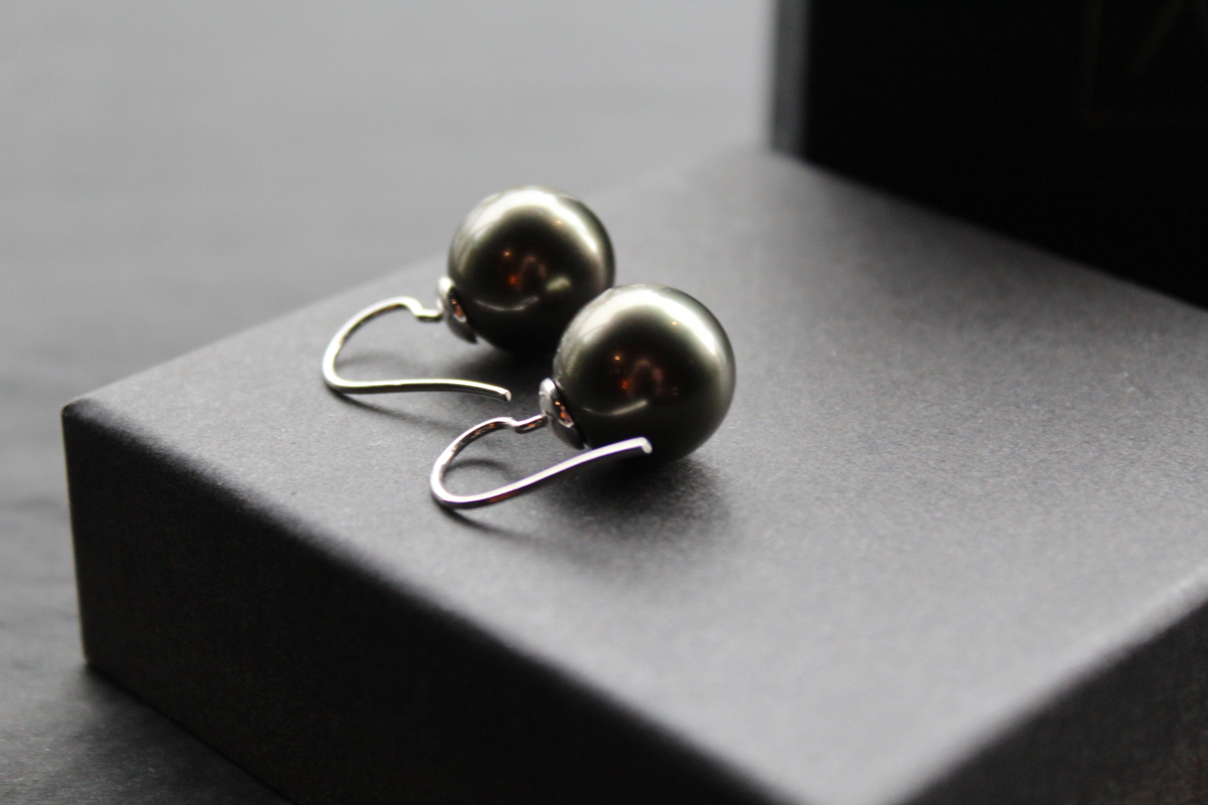 Large Faux Pearl Earrings