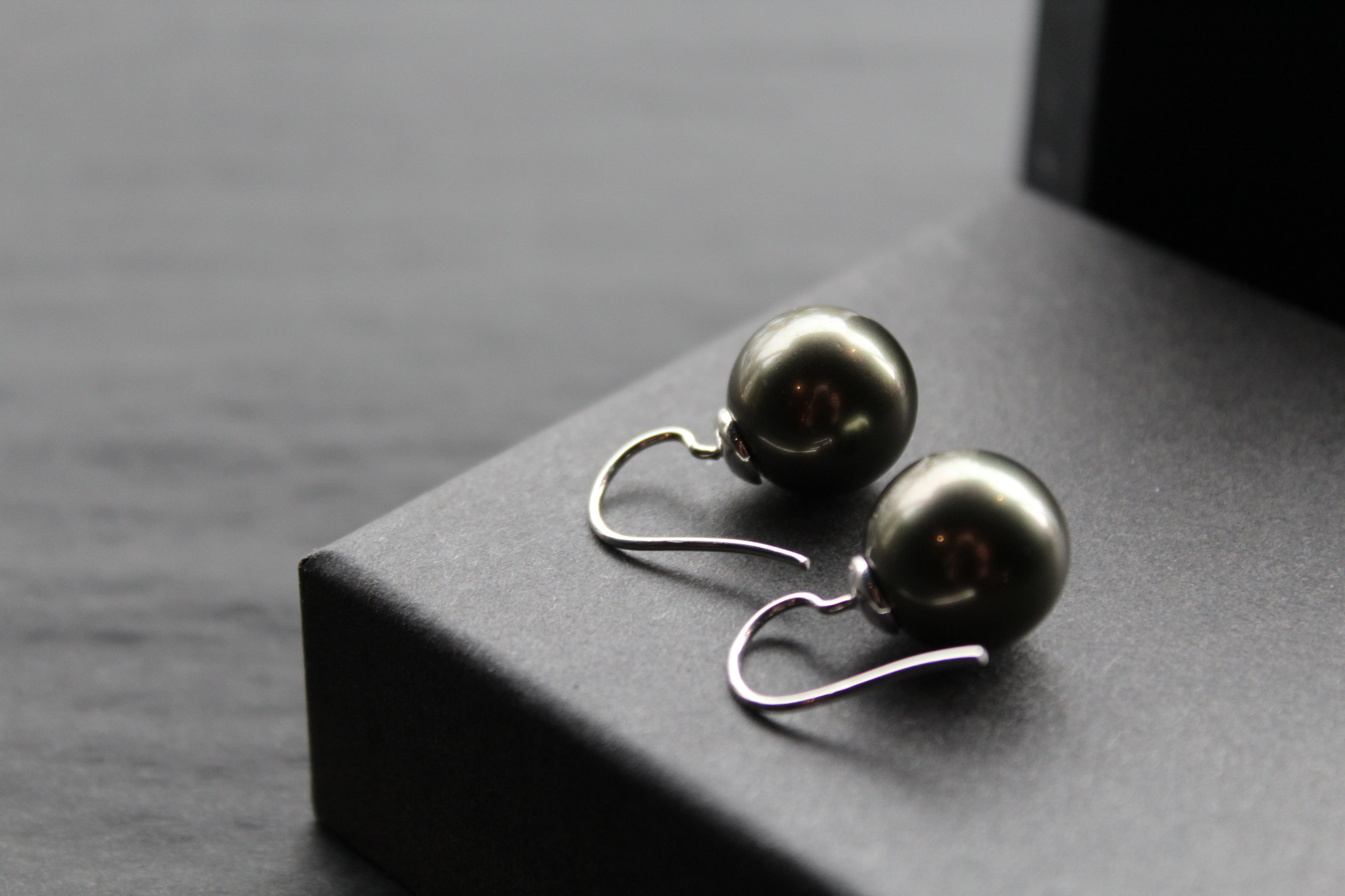 Large Faux Pearl Earrings