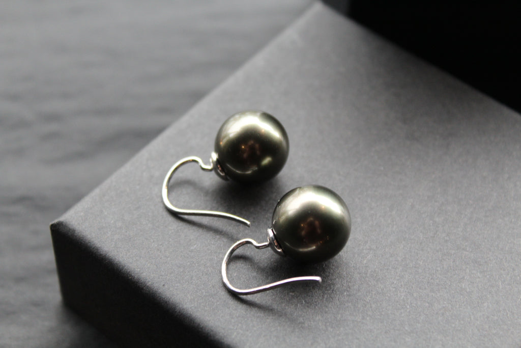 Large Faux Pearl Earrings