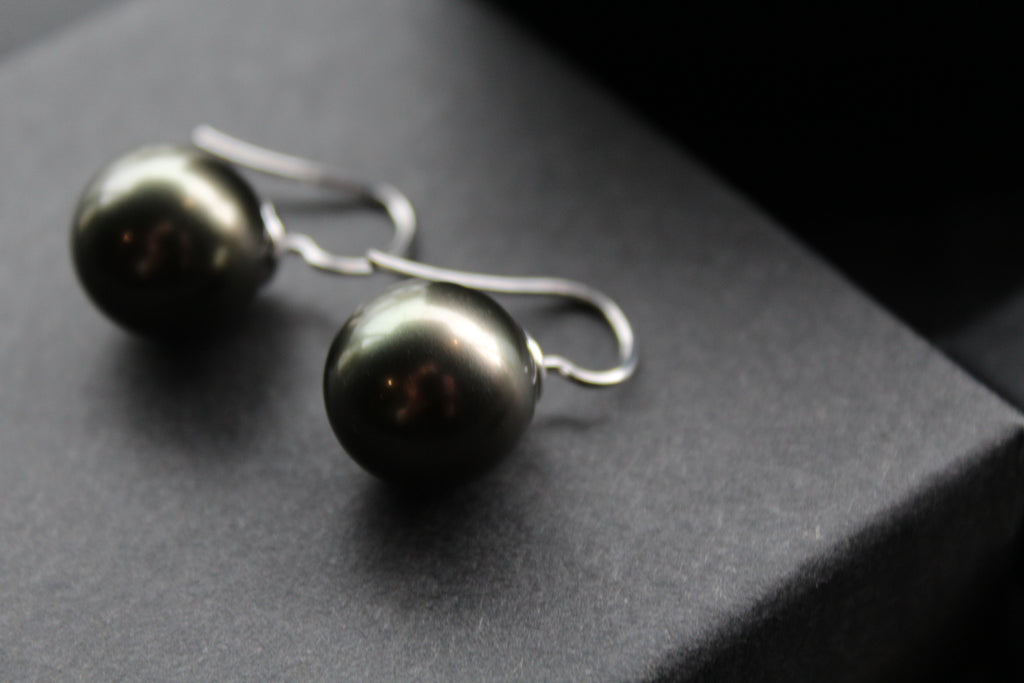 Large Faux Pearl Earrings