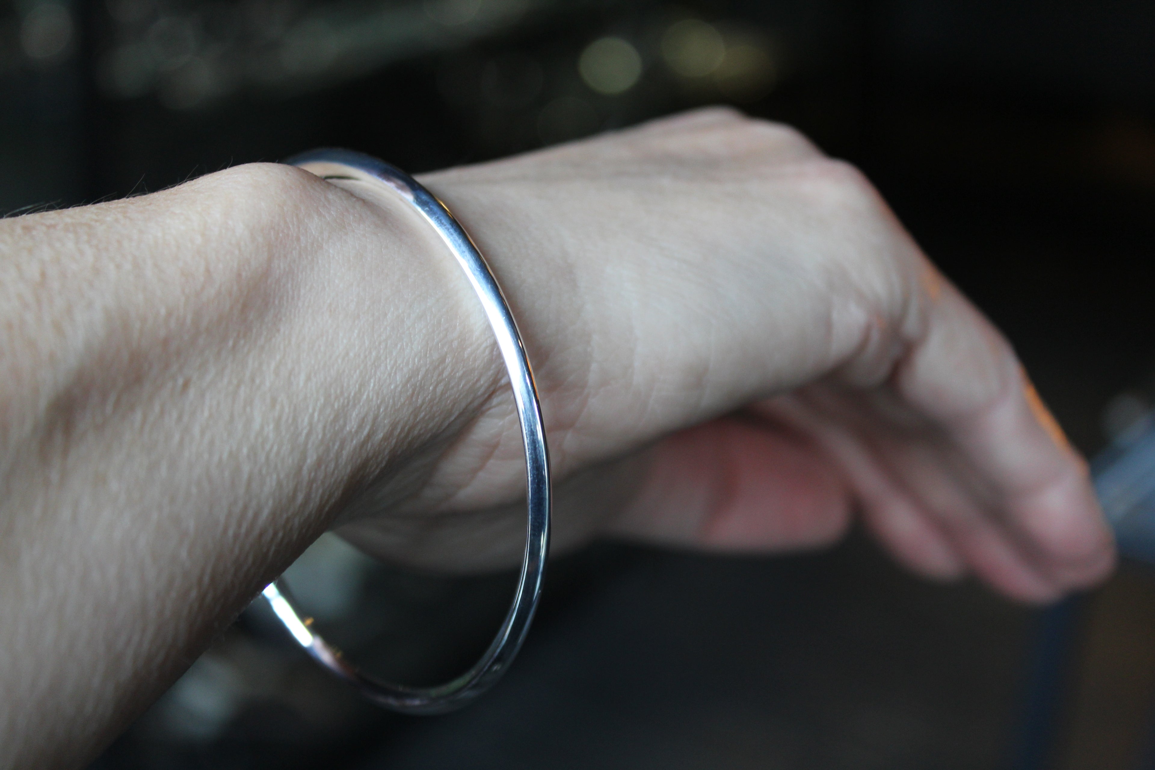 Large Tapered Hollow Slave Bangle