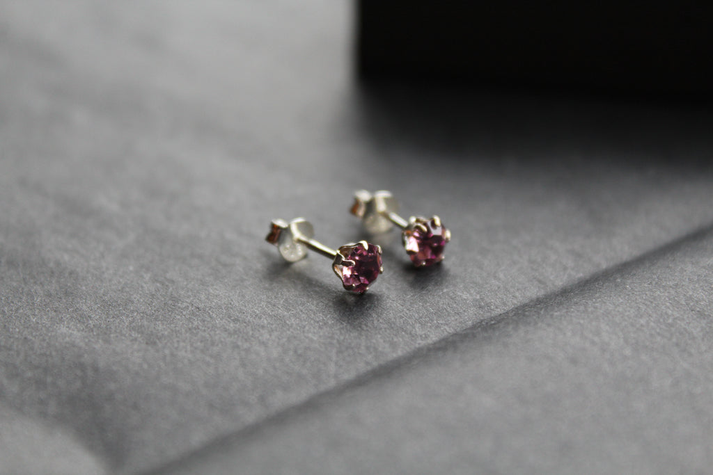 Light Amethyst Austrian Crystal Stud