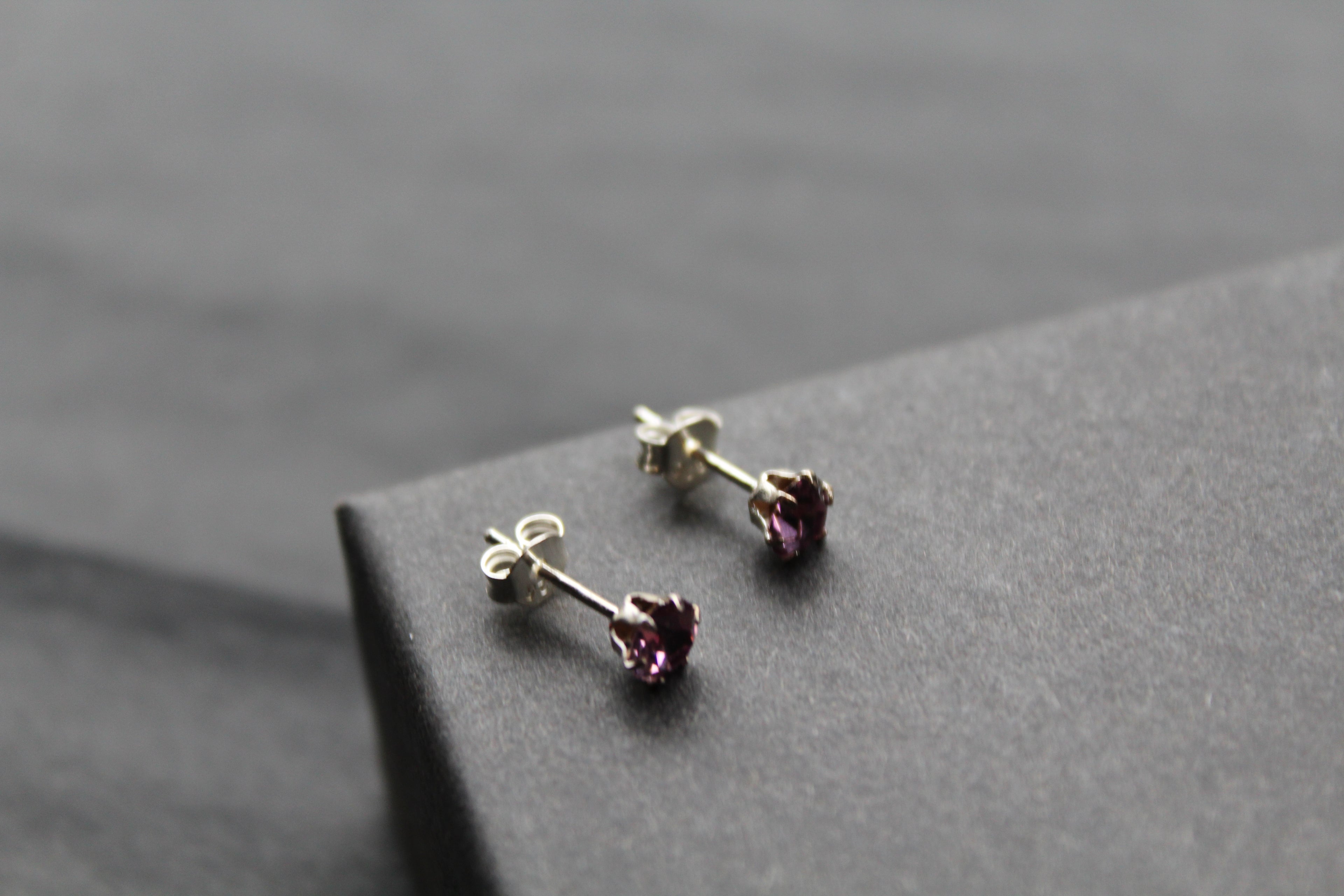 Light Amethyst Austrian Crystal Stud