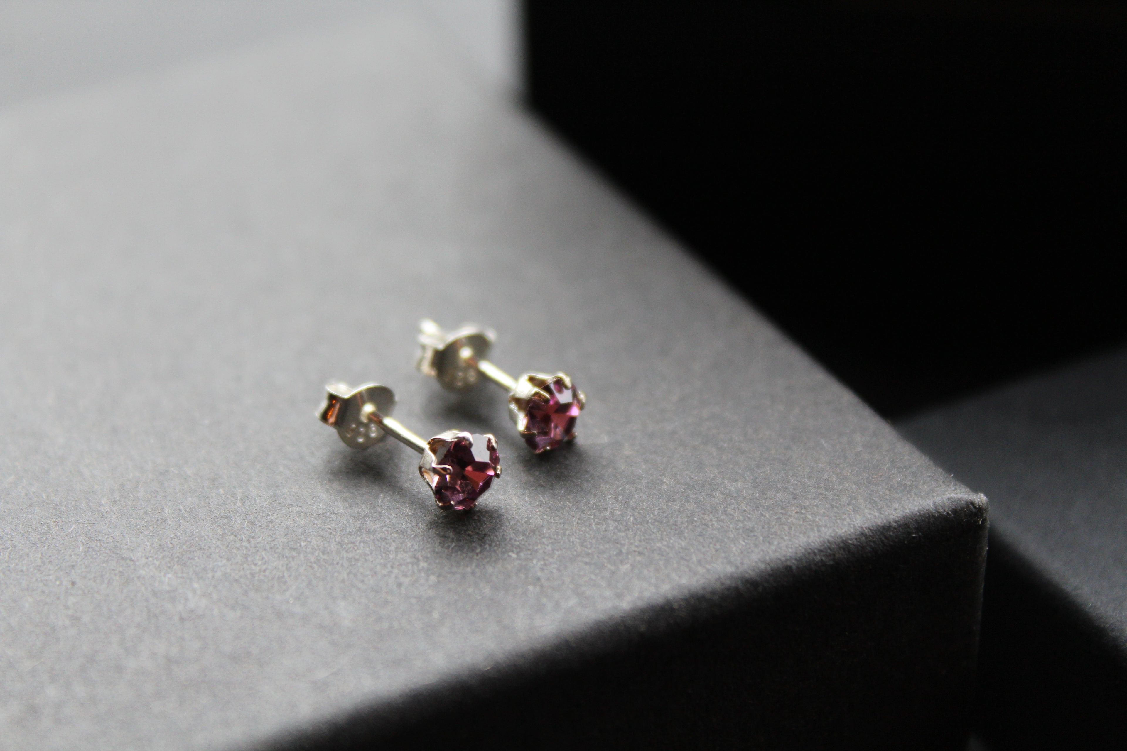 Light Amethyst Austrian Crystal Stud