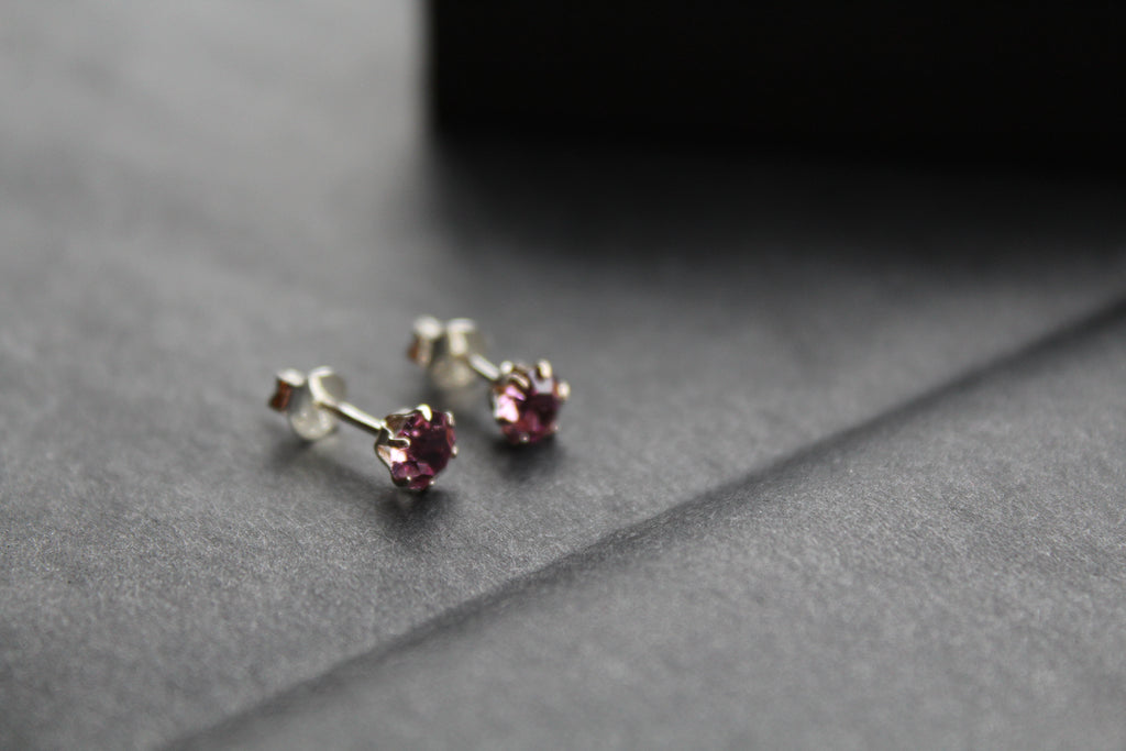 Light Amethyst Austrian Crystal Stud