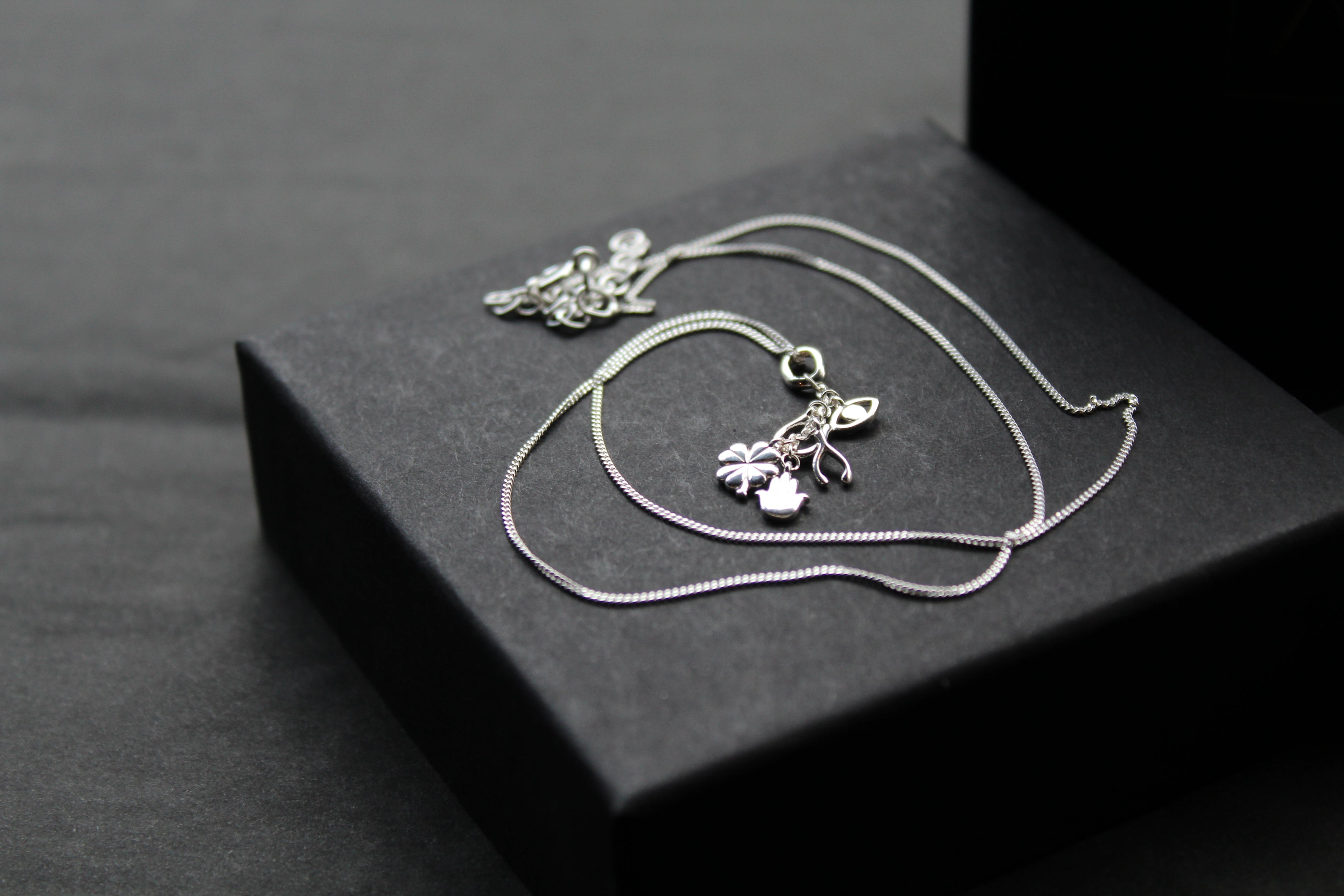 Lucky Charms Silver Necklace
