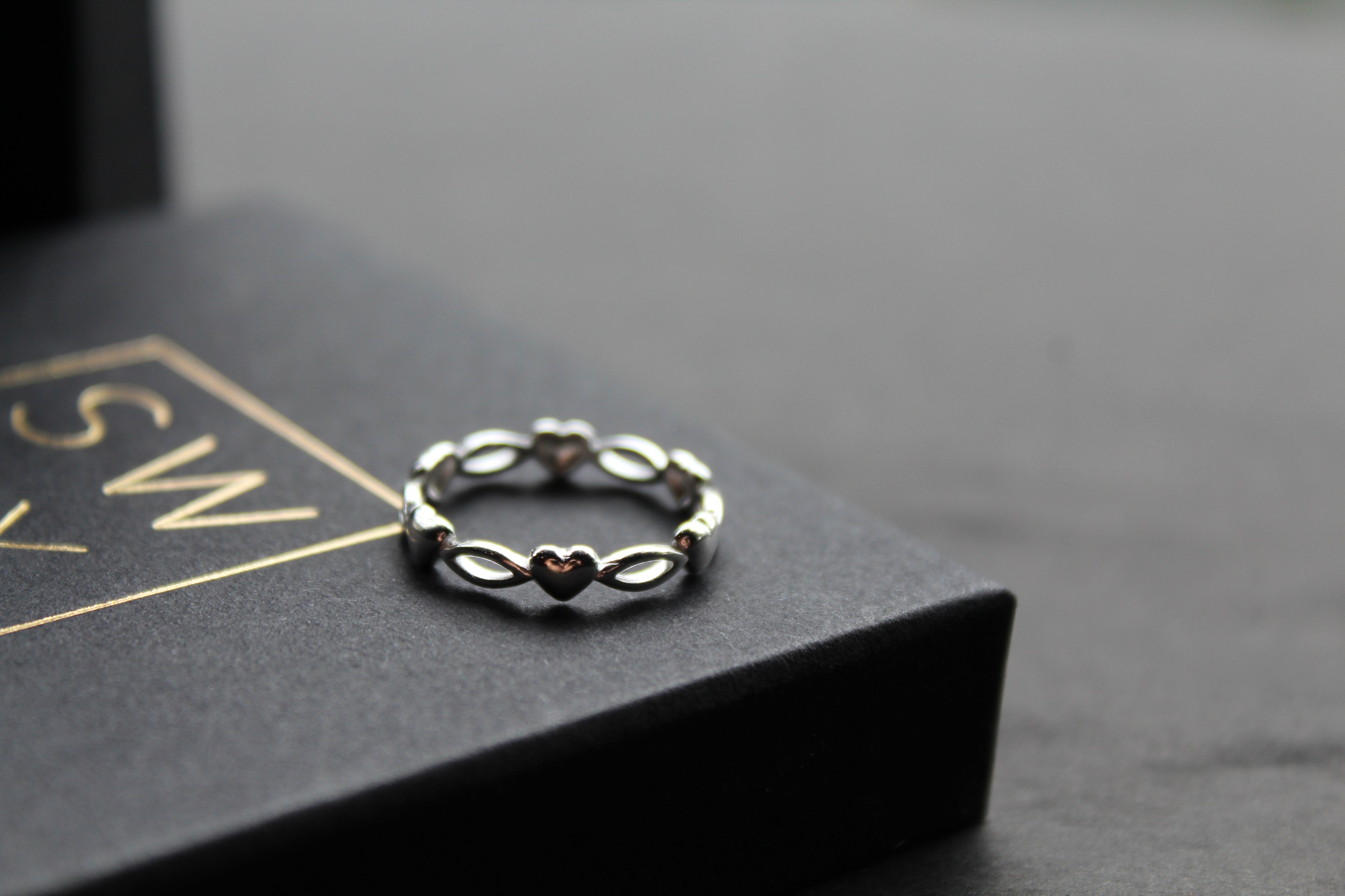 Marquise Silver Heart Ring