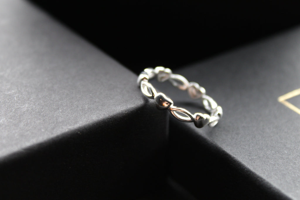 Marquise Silver Heart Ring