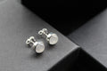 Moonstone Round Stone Studs