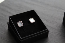 Load image into Gallery viewer, Mother of Pearl Tile Earrings
