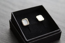 Load image into Gallery viewer, Mother of Pearl Tile Earrings
