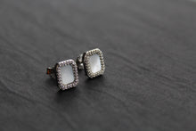 Load image into Gallery viewer, Mother of Pearl Tile Earrings
