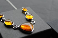 Load image into Gallery viewer, Multi-Shape Statement Necklace with Amber
