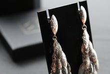 Load image into Gallery viewer, Multi Leaf Long Drop Earrings
