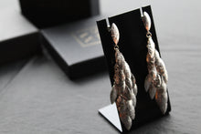 Load image into Gallery viewer, Multi Leaf Long Drop Earrings
