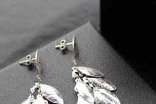 Load image into Gallery viewer, Multi Leaf Long Drop Earrings
