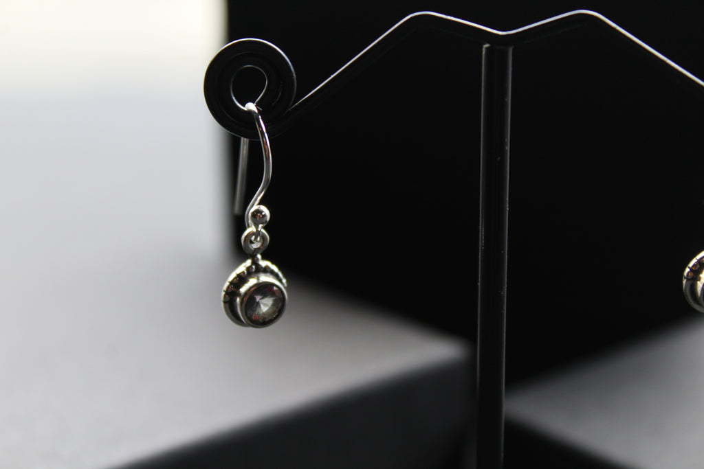 Mystic Topaz Small Round Boho Earrings