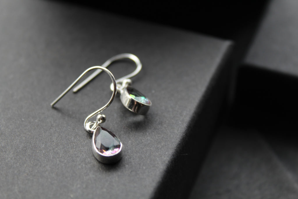 Mystic Topaz Tear Drop Earrings