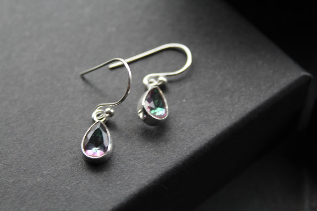 Mystic Topaz Tear Drop Earrings